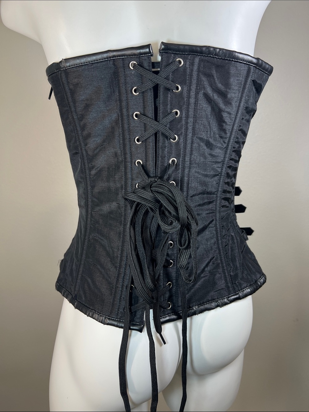 Charmian Steampunk Gothic Heavy Strong Steel Boned Corset with Zipper XL - Picture 6 of 12